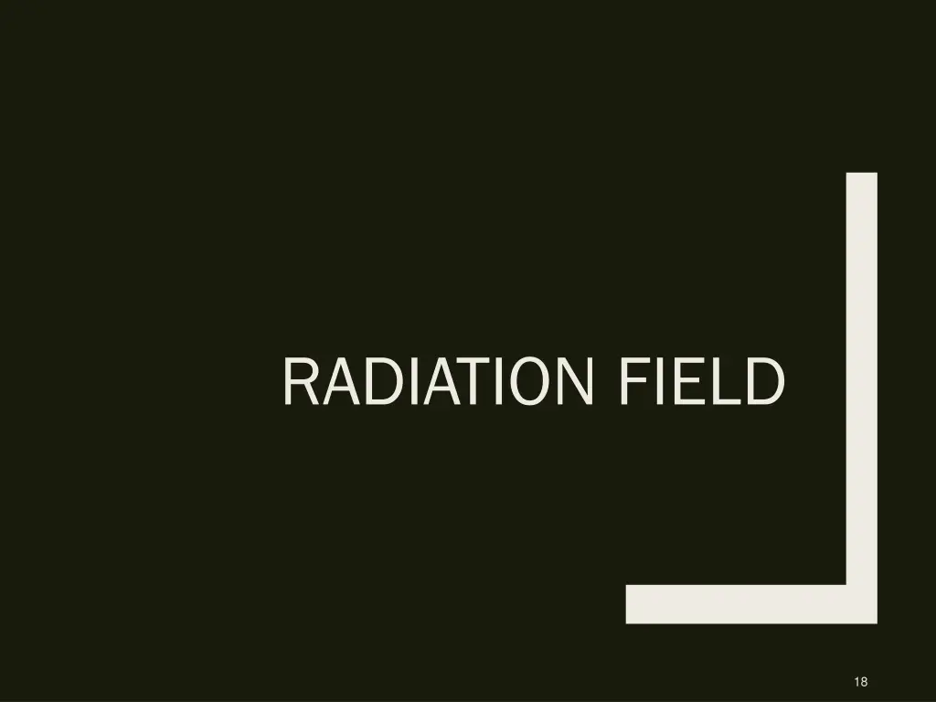 radiation field