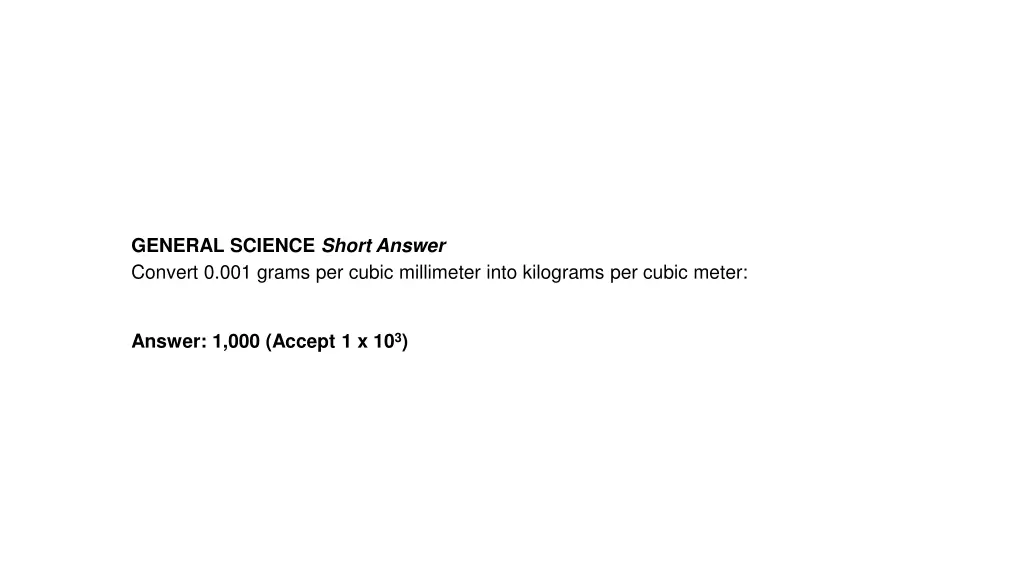 general science short answer convert 0 001 grams