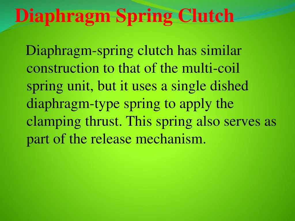 diaphragm spring clutch