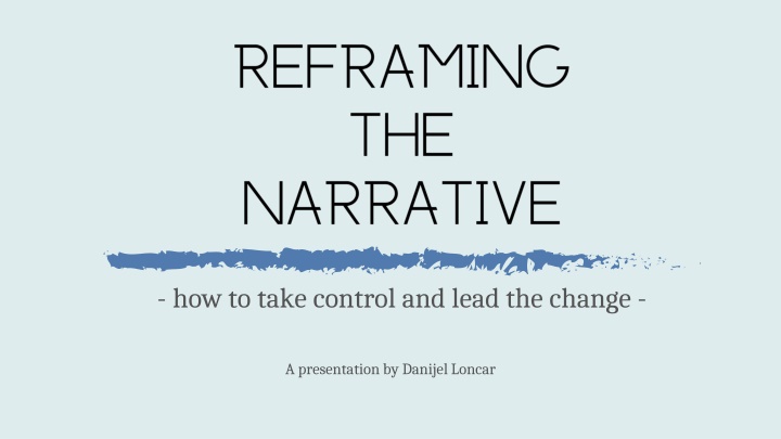 how to take control and lead the change