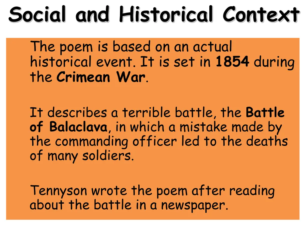 social and historical context