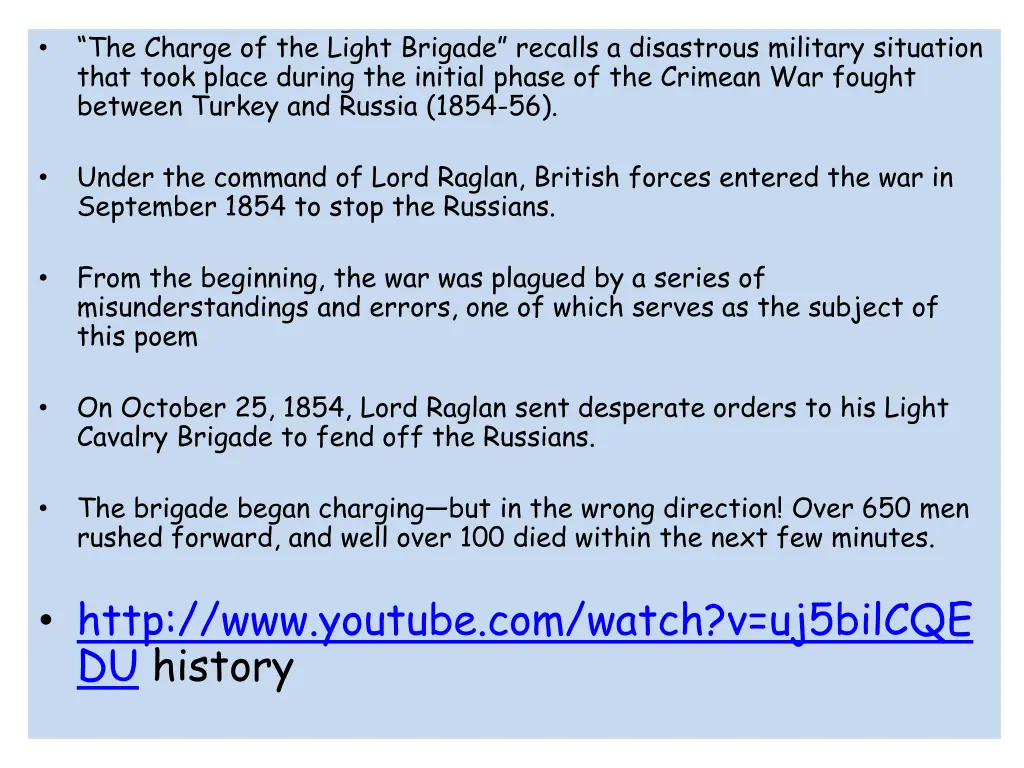 the charge of the light brigade recalls