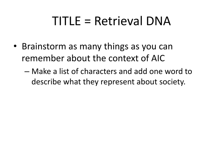 title retrieval dna