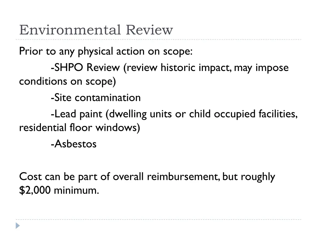 environmental review