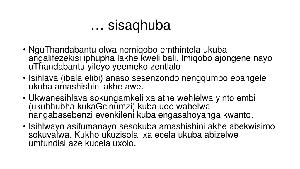 sisaqhuba 7