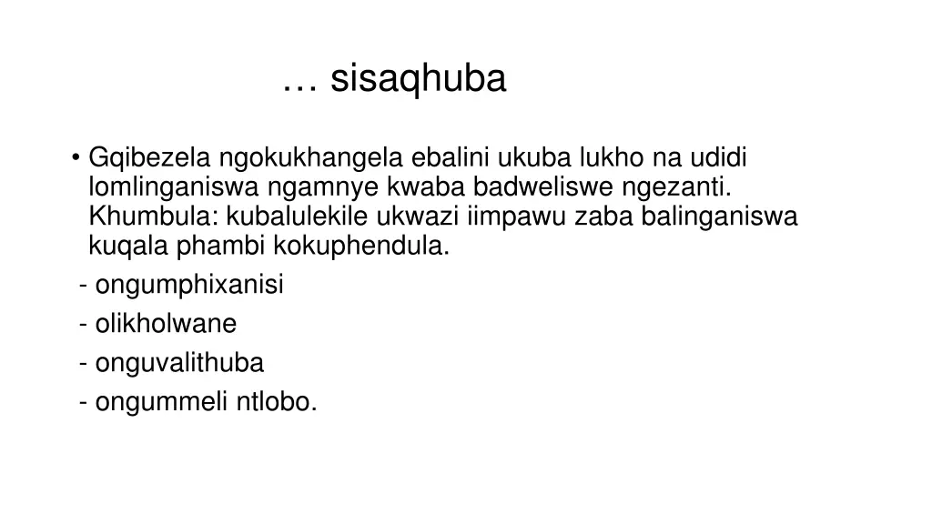 sisaqhuba 9