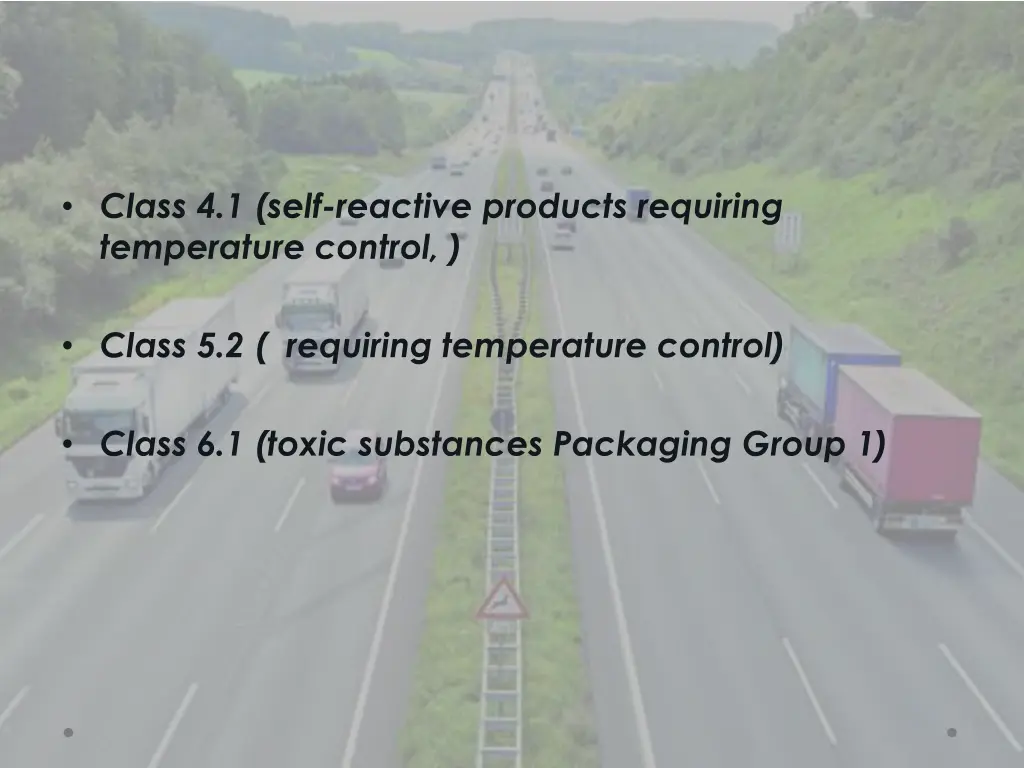 class 4 1 self reactive products requiring