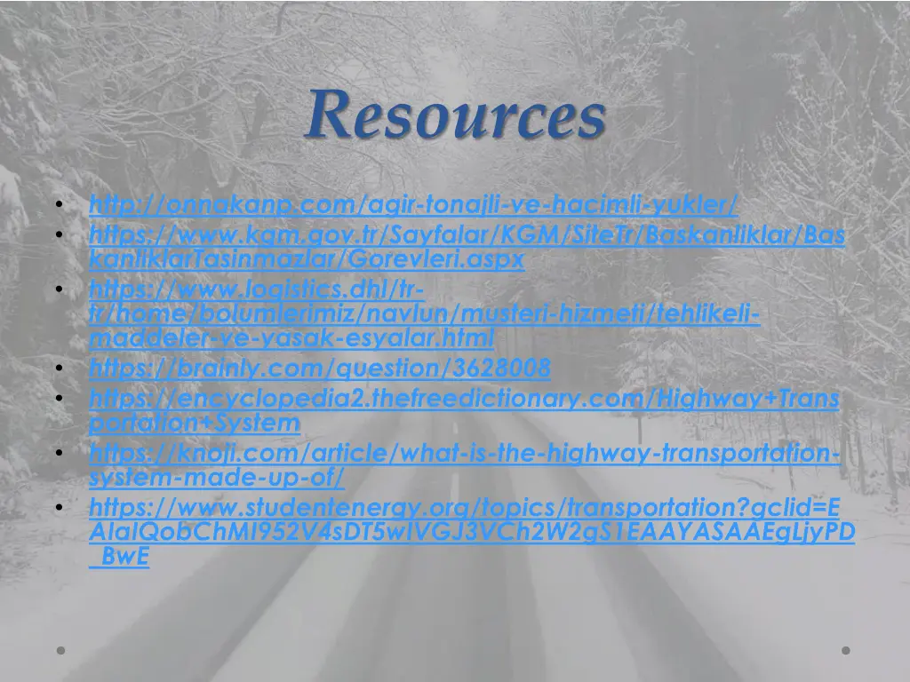 resources