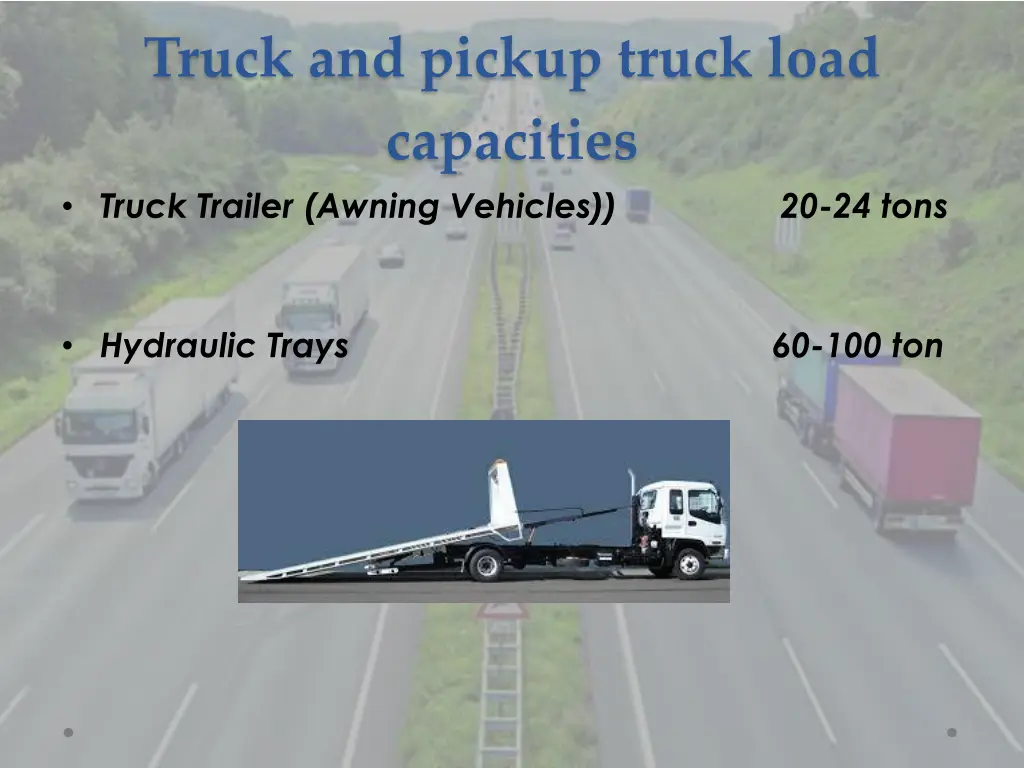 truck and pickup truck load capacities truck