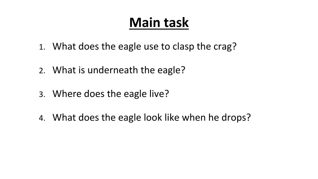 main task 1