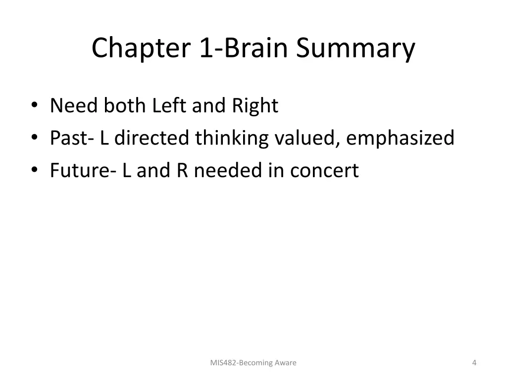 chapter 1 brain summary