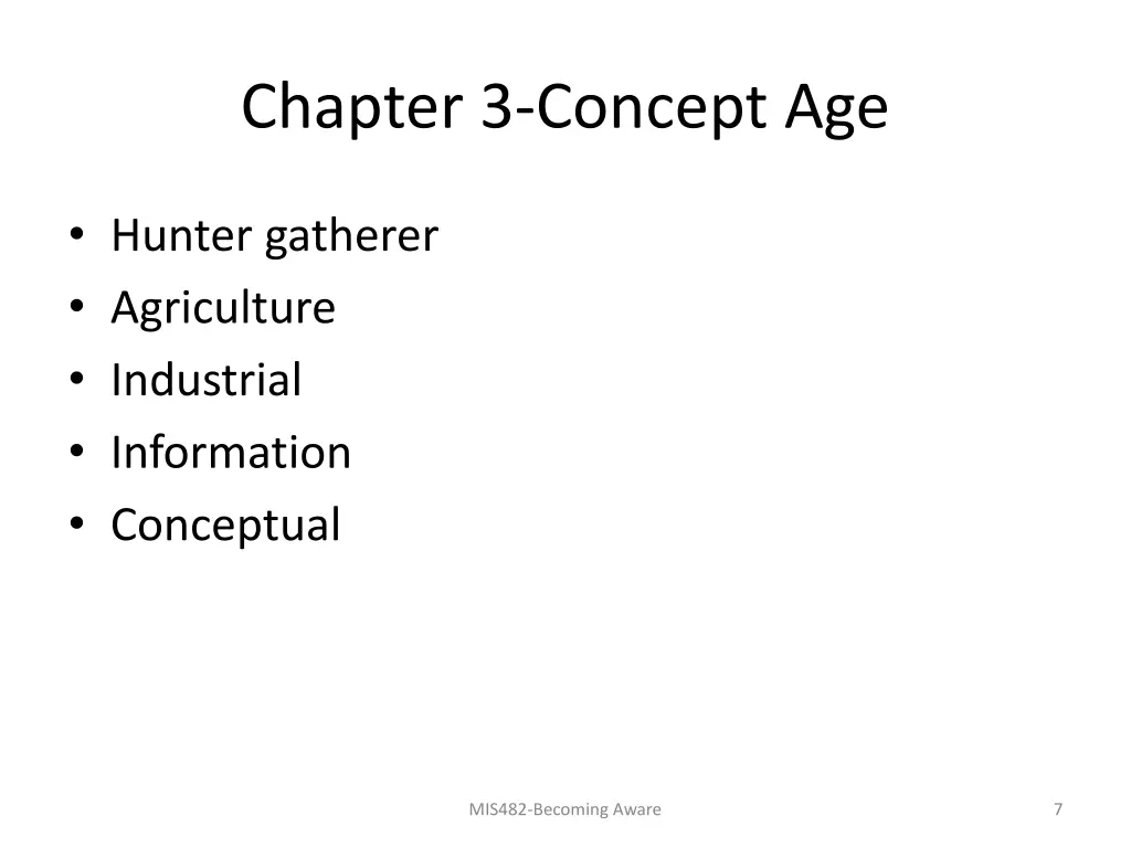 chapter 3 concept age