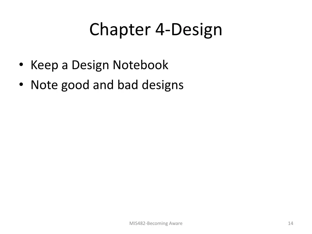 chapter 4 design