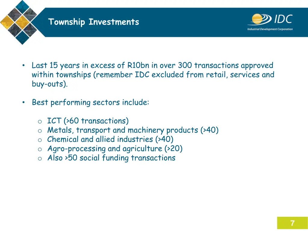 township investments