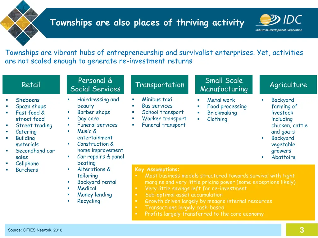 townships are also places of thriving activity