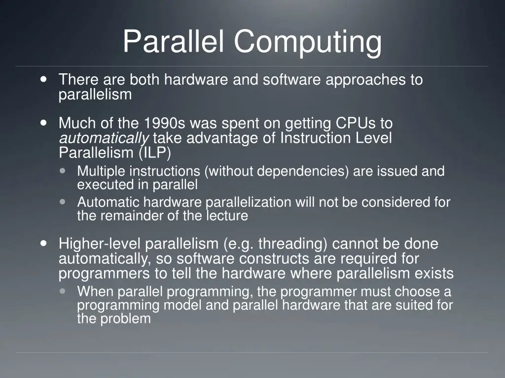 parallel computing 1