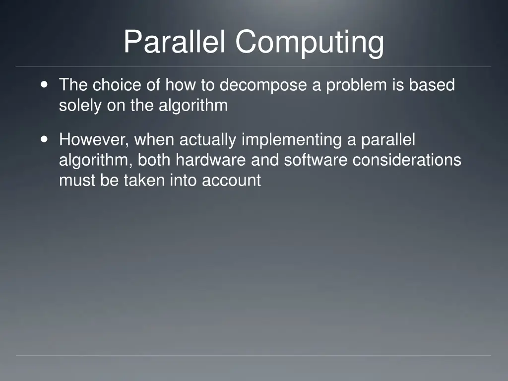 parallel computing