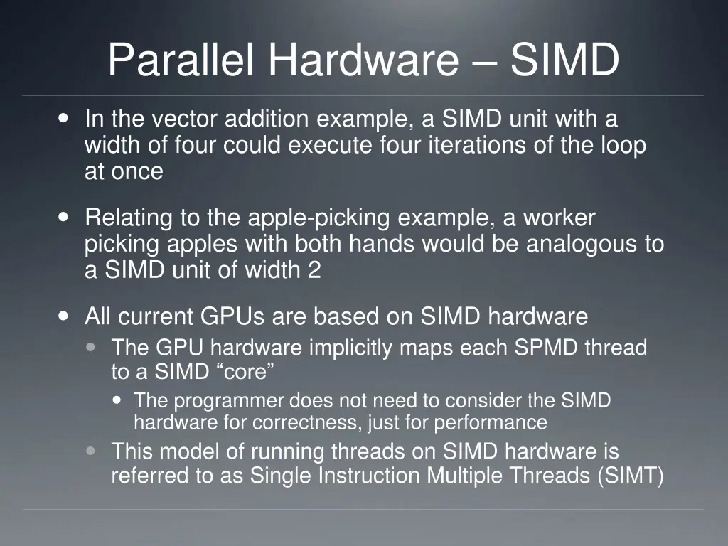 parallel hardware simd 2