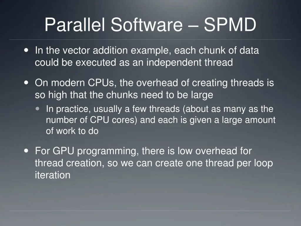 parallel software spmd 2