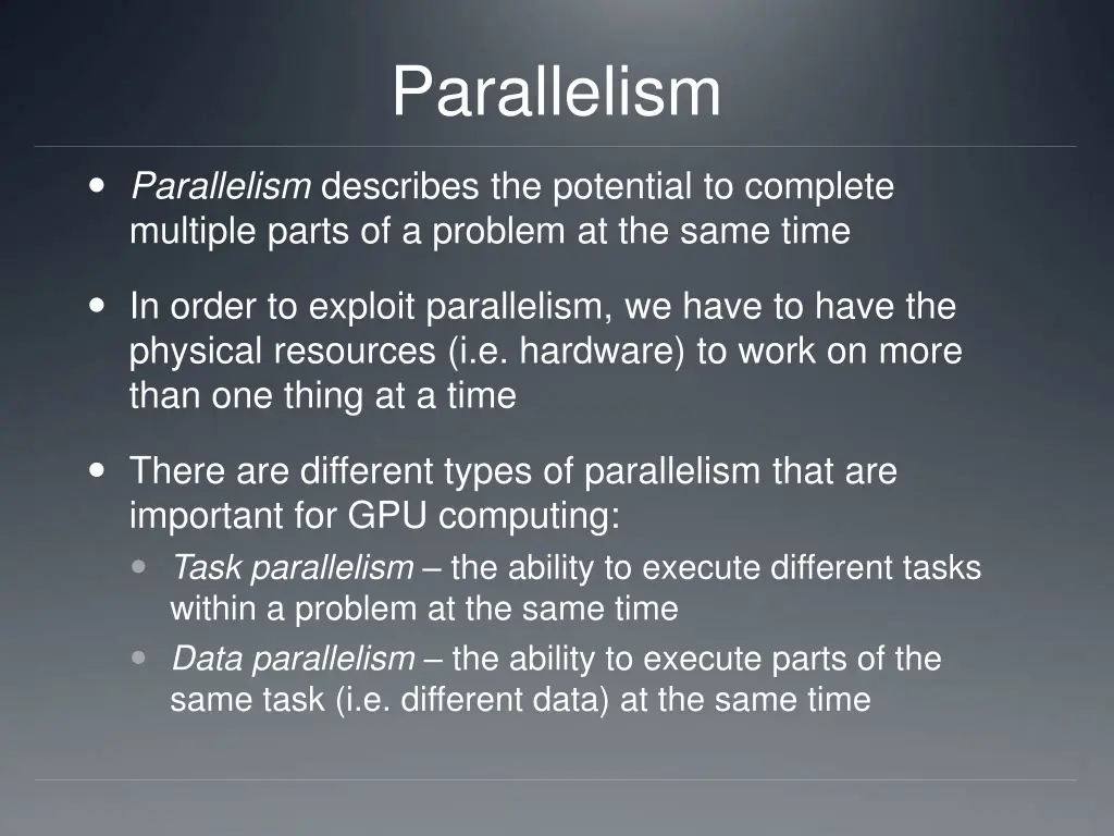 parallelism