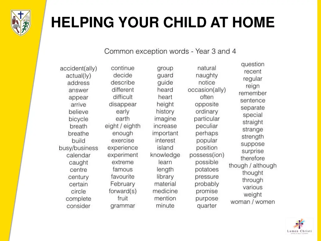 helping your child at home 1