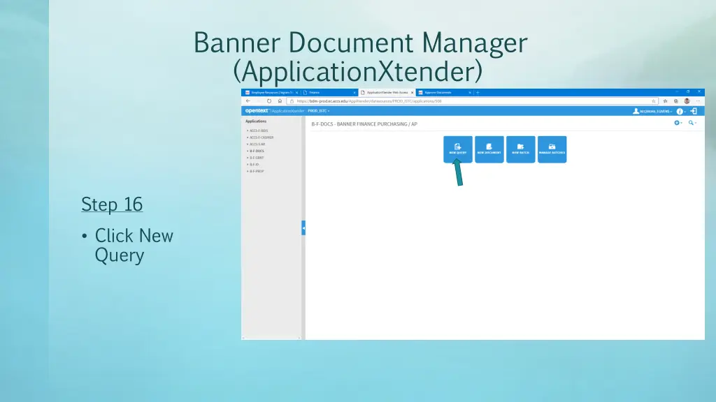 banner document manager applicationxtender 1