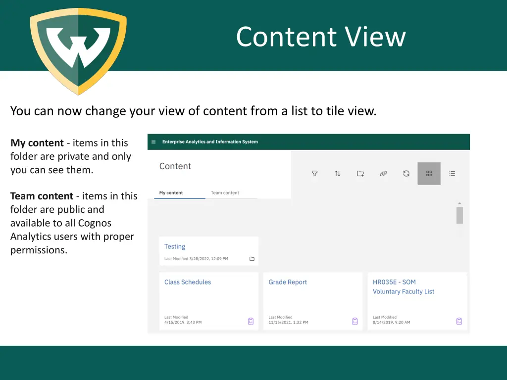 content view