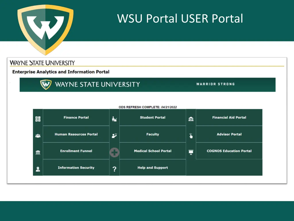 wsu portal user portal