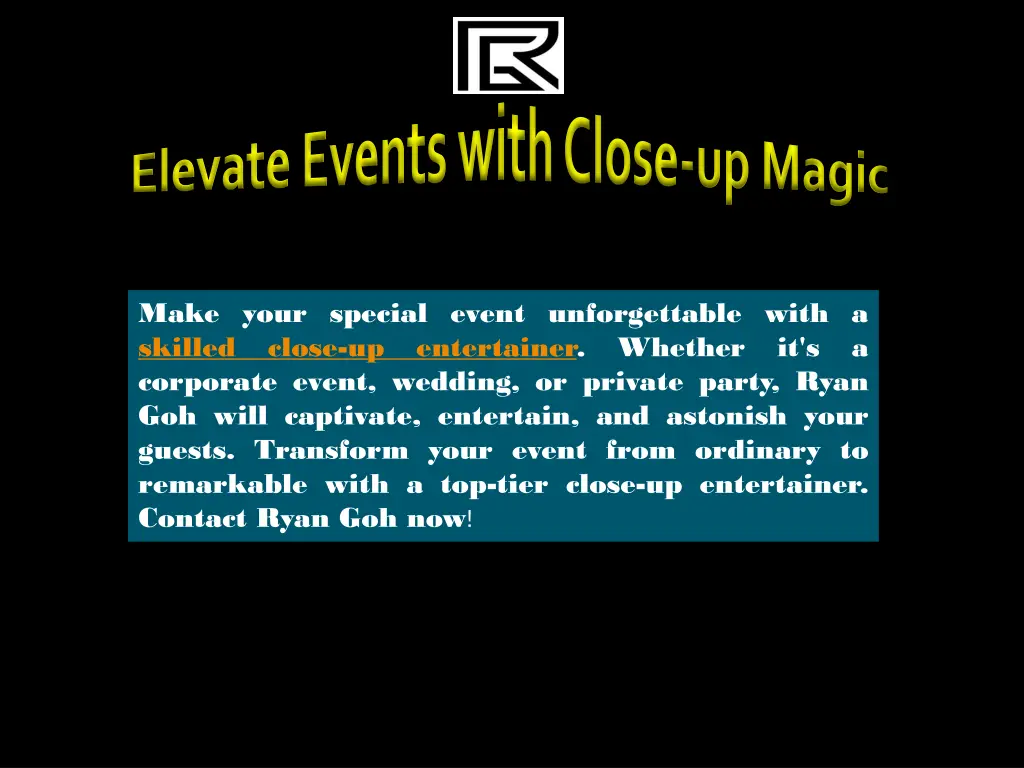 elevate events with close up magic 3