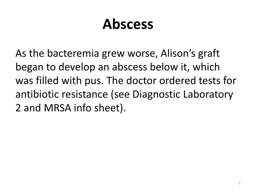 abscess