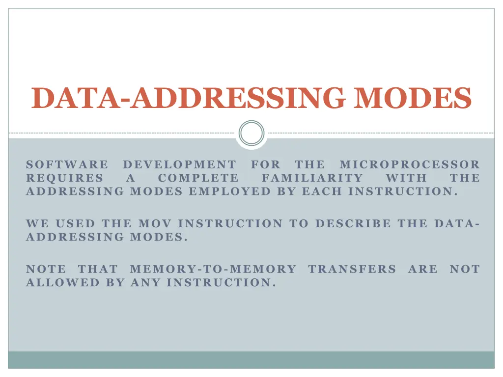 data addressing modes