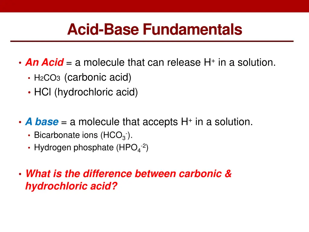 acid base fundamentals