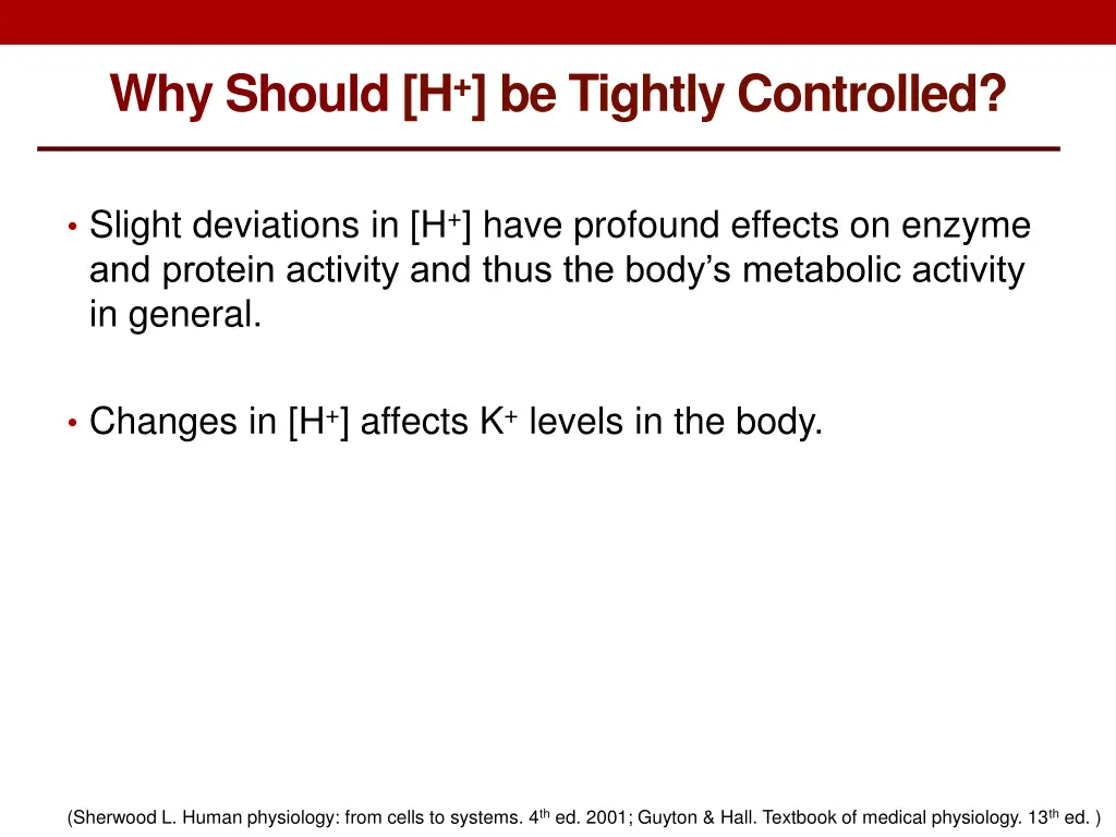 why should h be tightly controlled