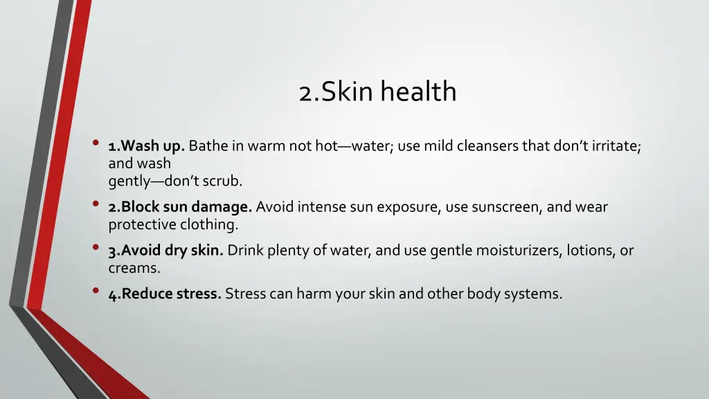 2 skin health