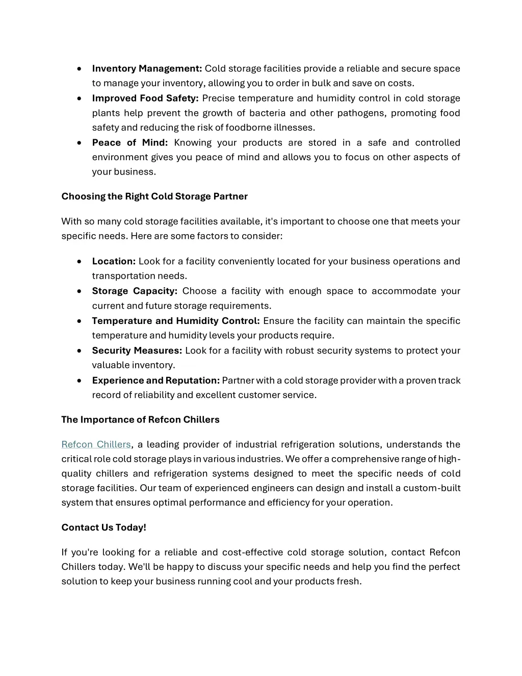 inventory management cold storage facilities