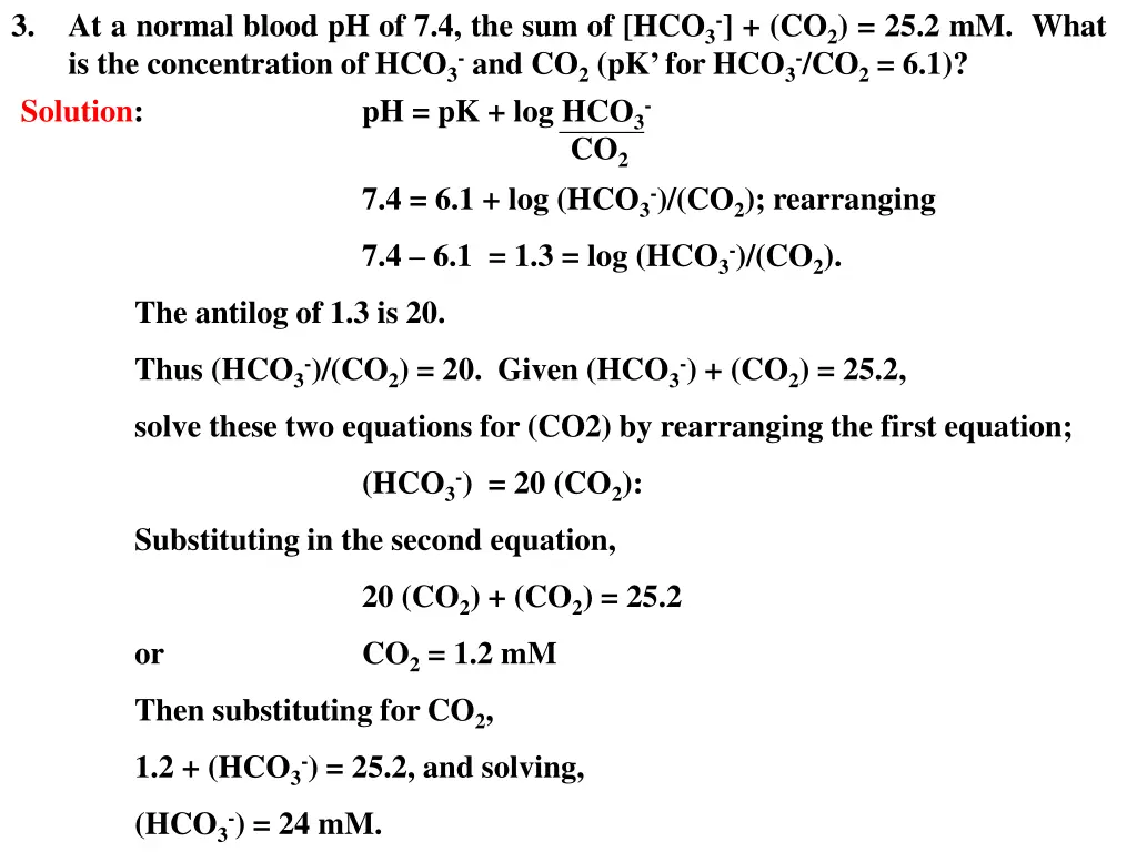 3 at a normal blood