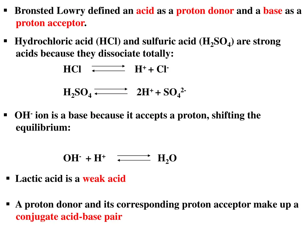 bronsted lowry defined an acid as a proton donor