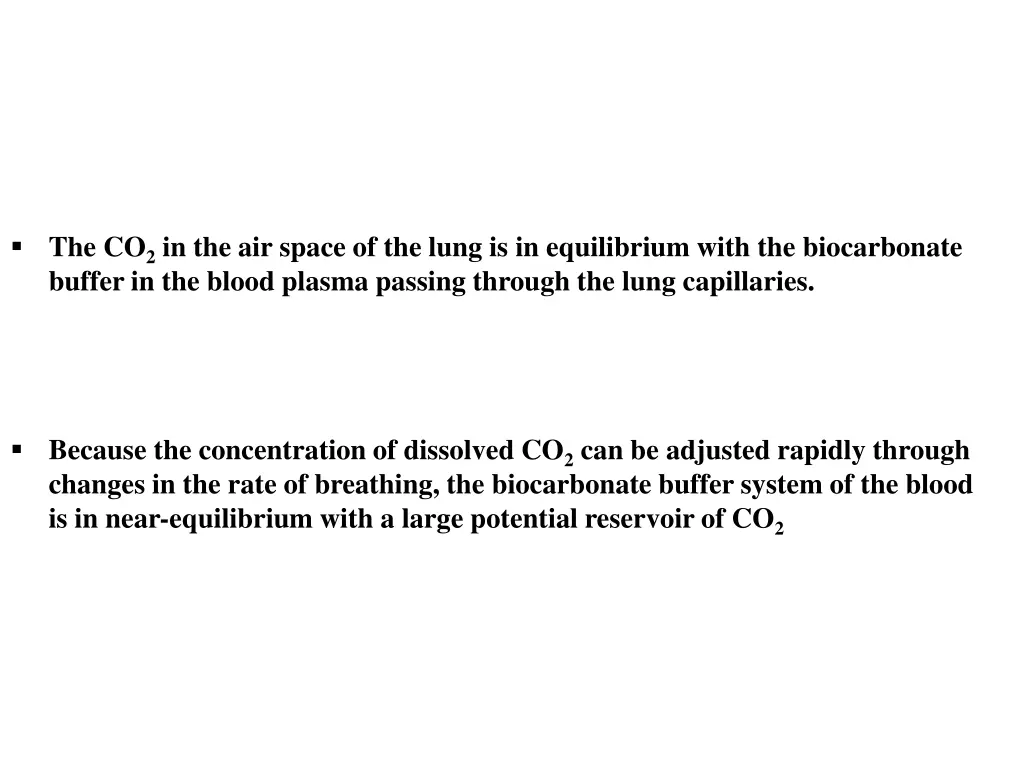 the co 2 in the air space of the lung