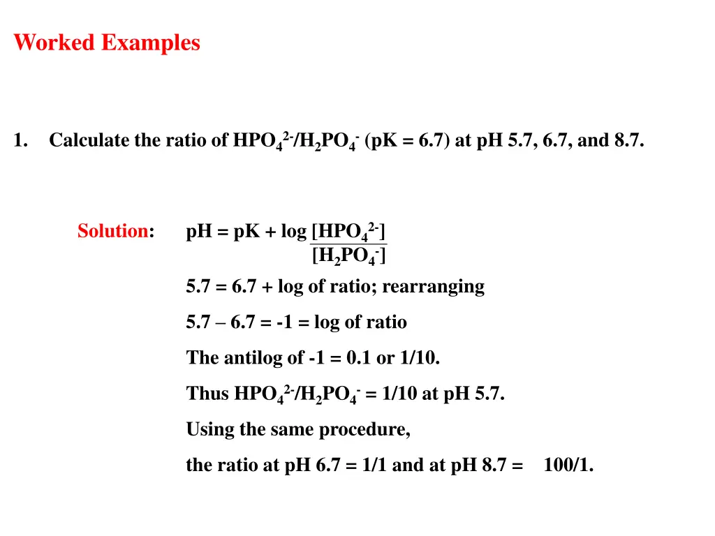 worked examples