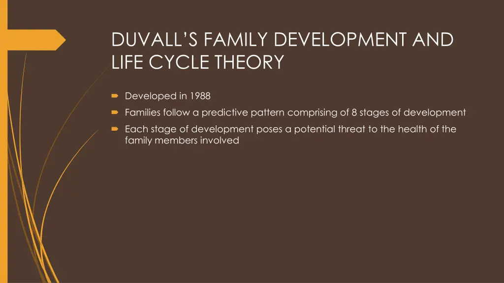 duvall s family development and life cycle theory