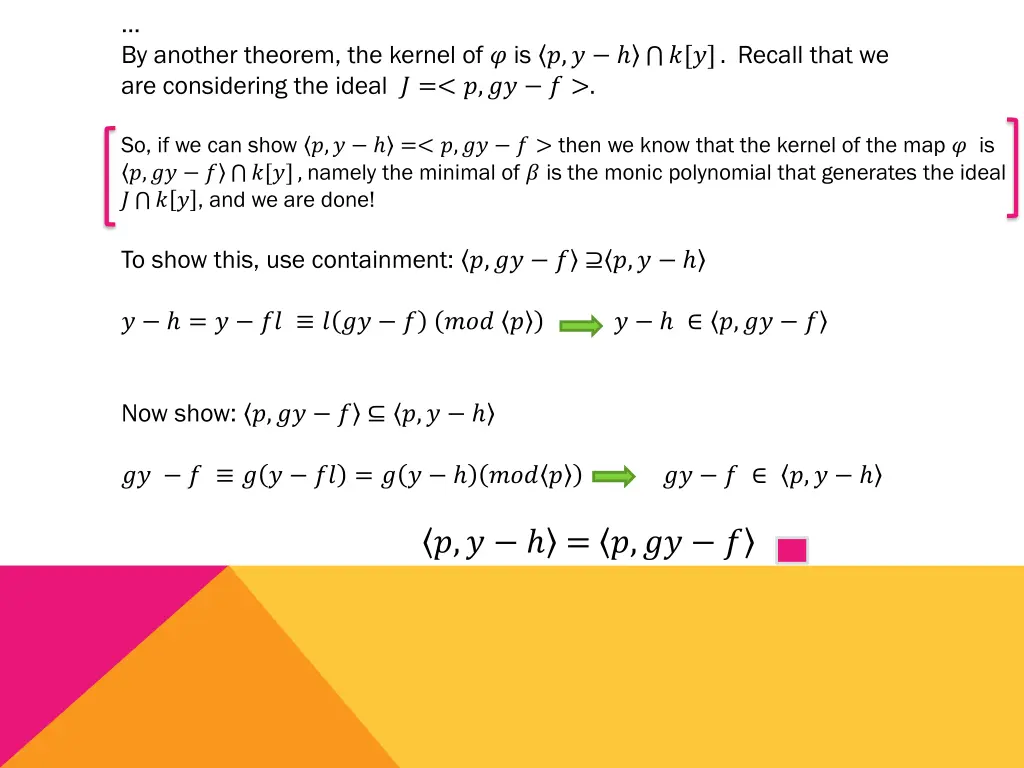 by another theorem the kernel of is recall that