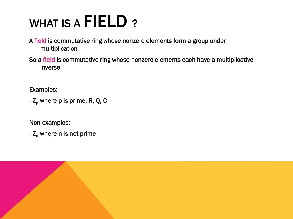 what is a field