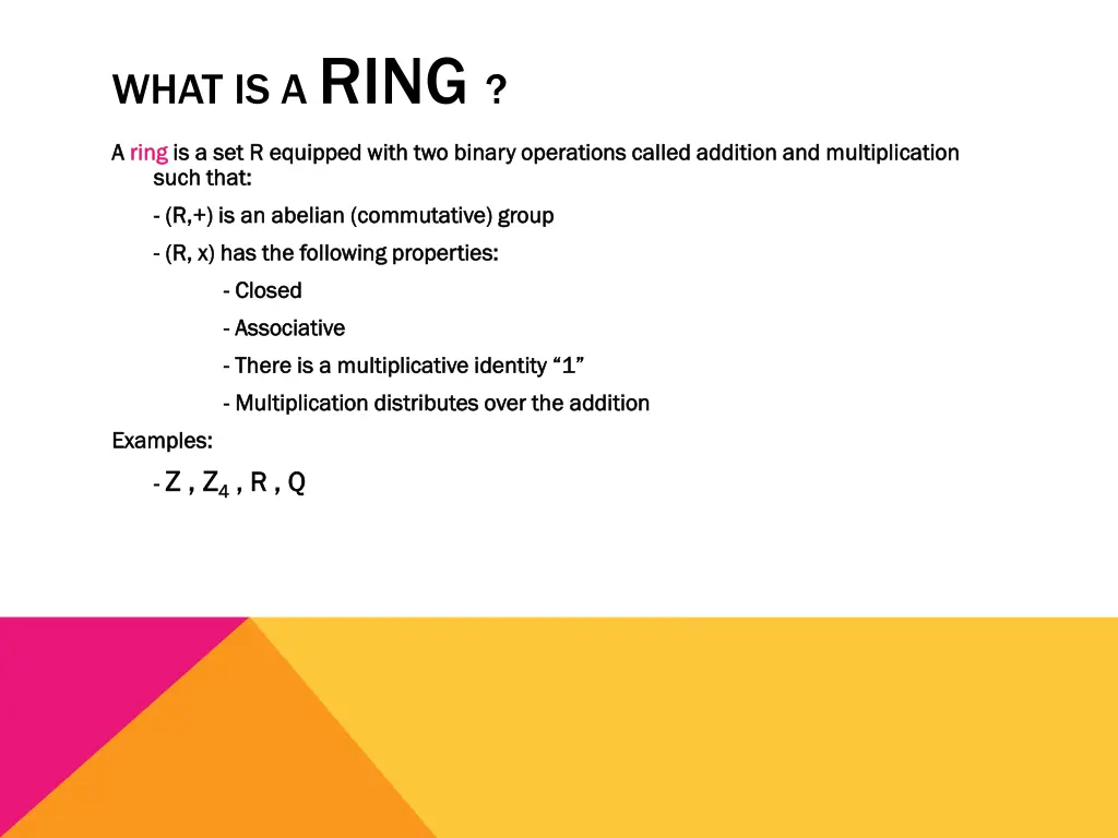 what is a ring