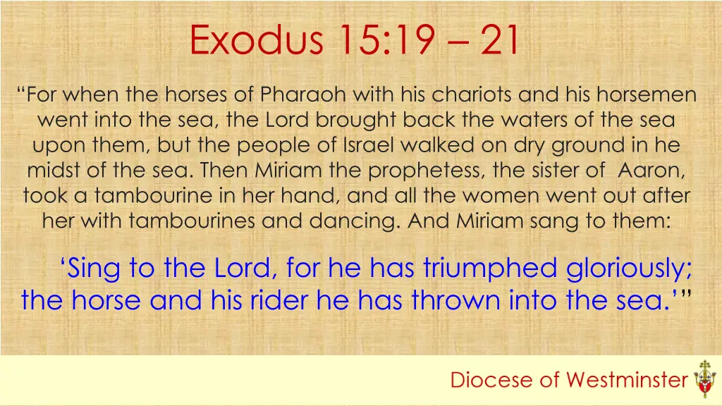 exodus 15 19 21