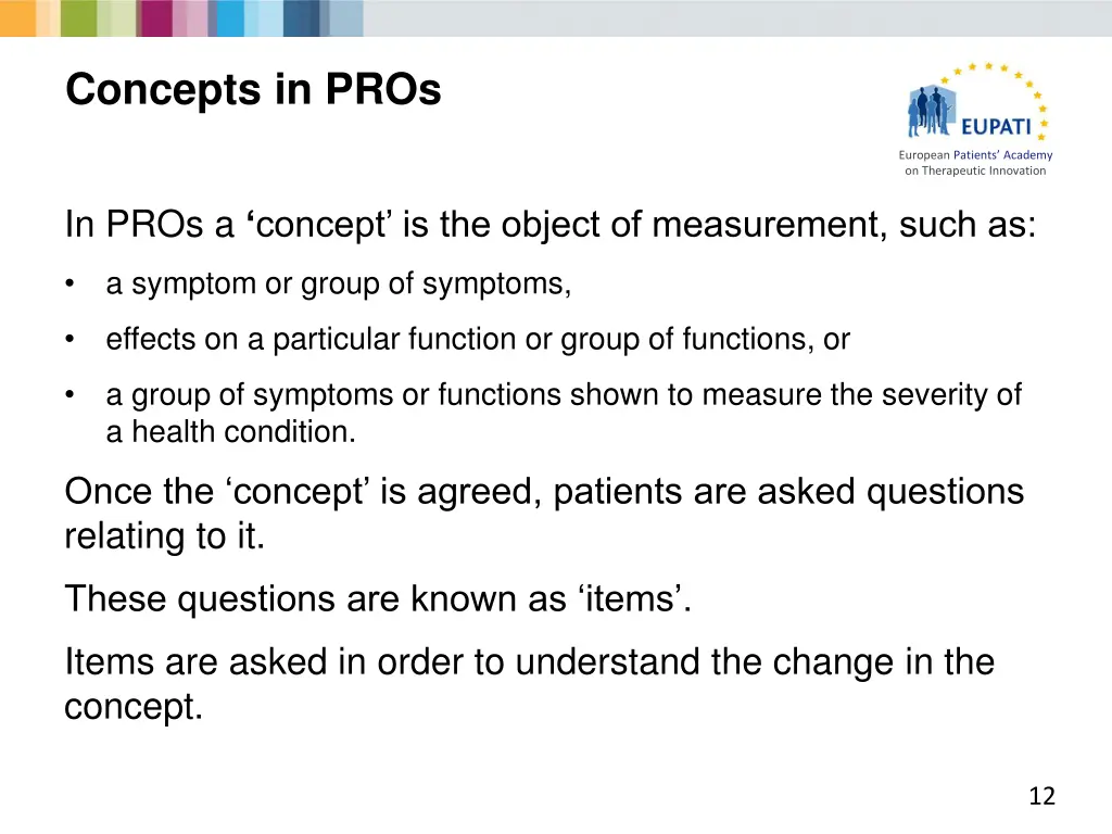 concepts in pros