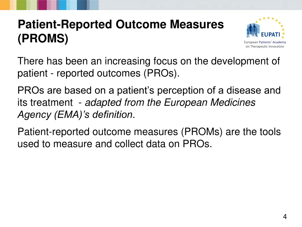 patient reported outcome measures proms