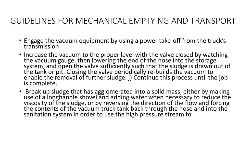 guidelines for mechanical emptying and transport 1