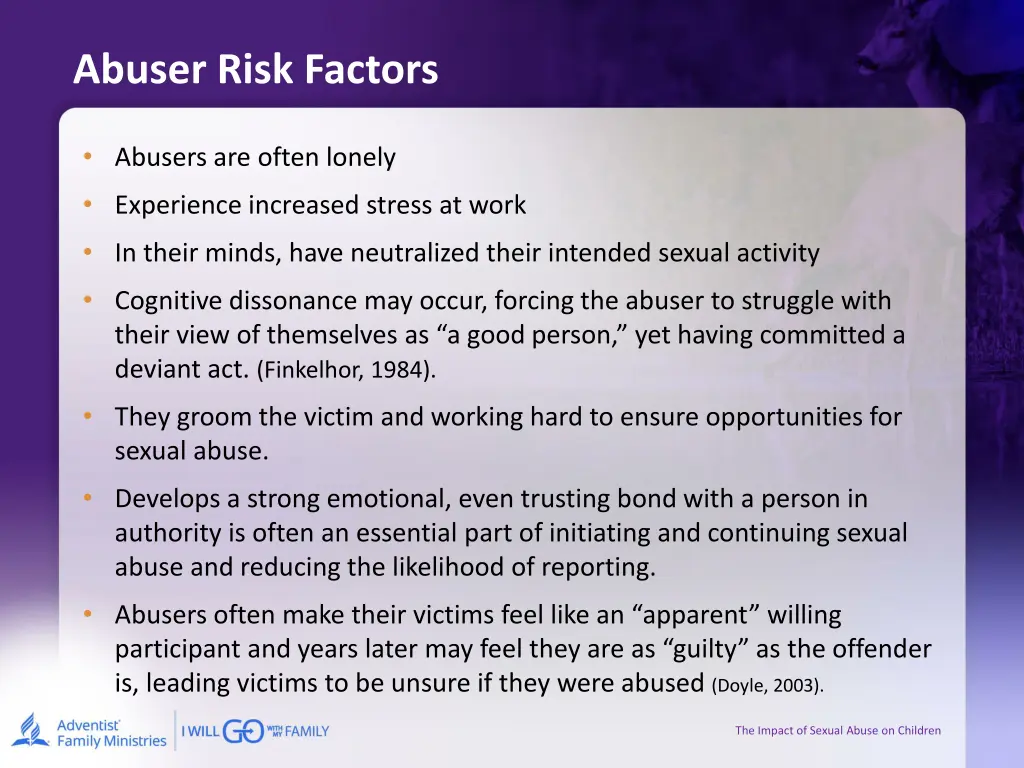 abuser risk factors