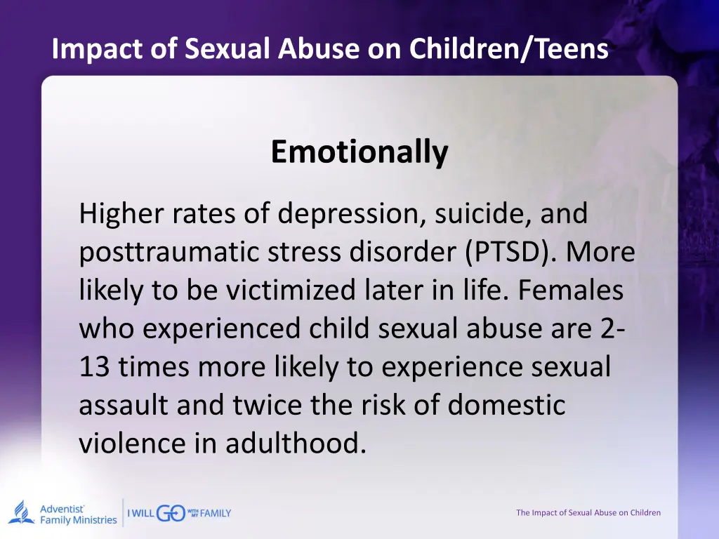 impact of sexual abuse on children teens 2