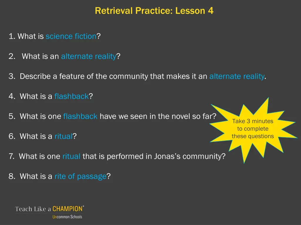 retrieval practice lesson 4